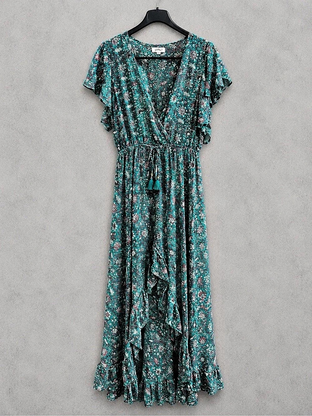 yWhy? Floral Silk Maxi Dress Size Small